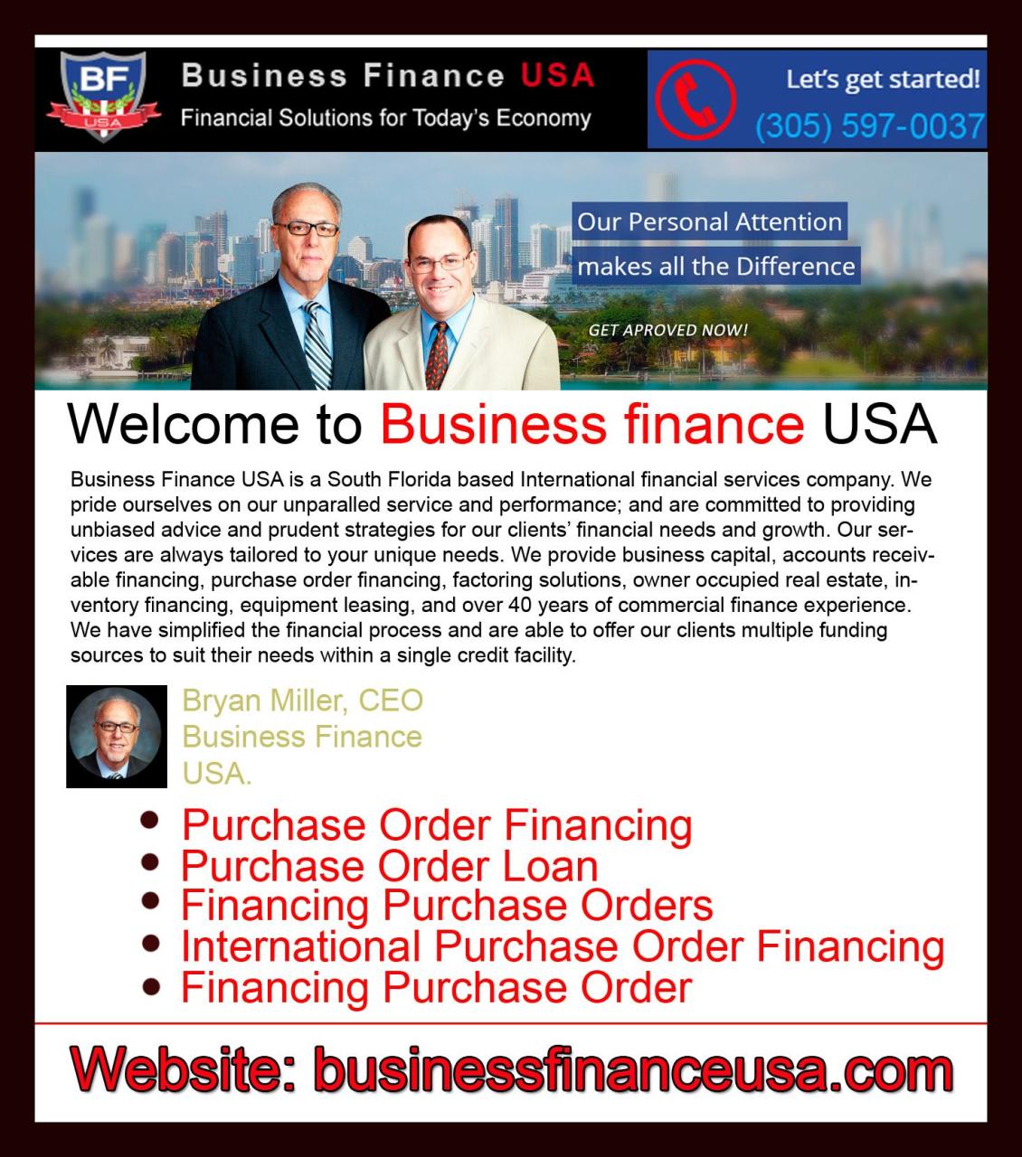 Is your business facing financial problem? Are you seeking for a