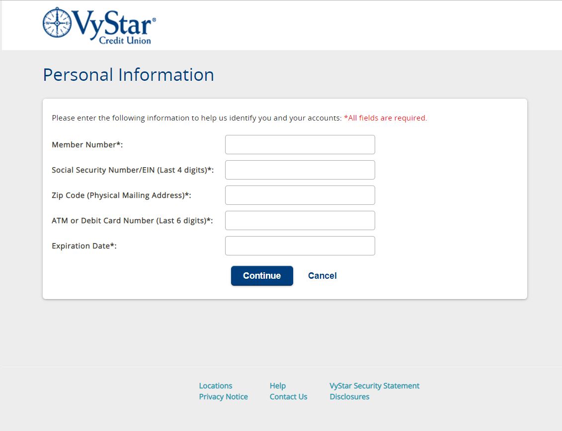 VyStar Credit Union Login Steps Online Banking Information Guide