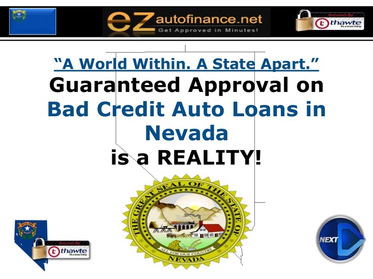 Nevada Car Loans Quick Approval on Bad Credit Auto Financing at